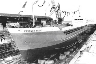 The Fastnet Rock, the last ship built in Hancock's Yard 1979