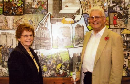 George and Jeanne Lewis creators of the Pembroke Murals