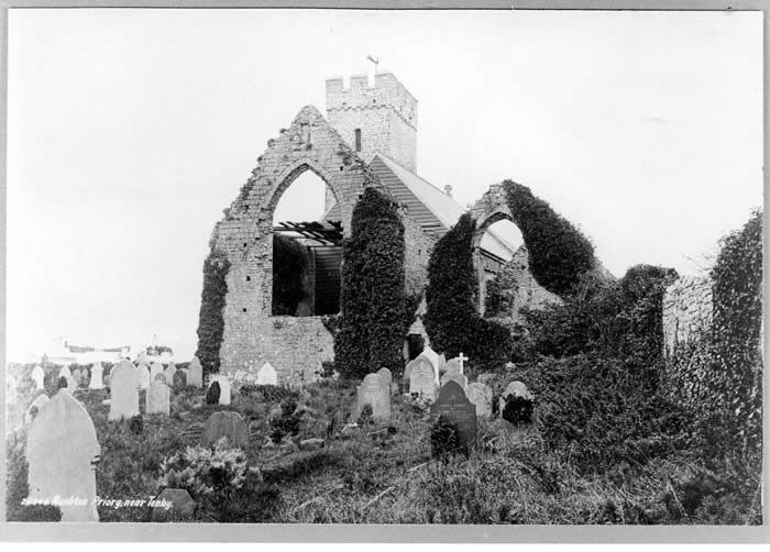 Monkton Priory Church before restoration