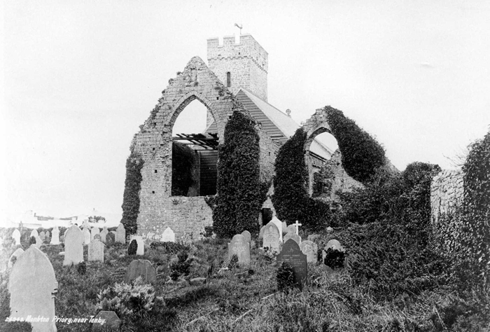 Monkton Priory Church before restoration