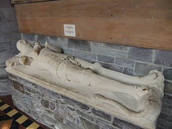 The Lord Rhys' tomb at St Davids Cathedral photo L Asman