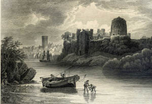 1817 Charles Norris - Pembroke Castle and part of town