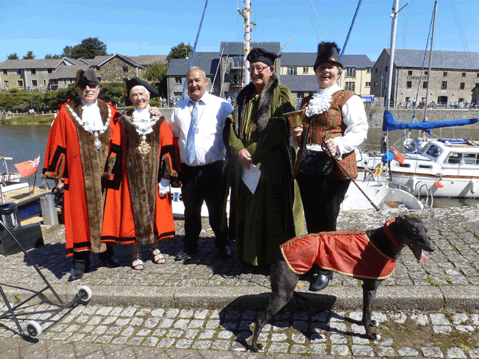 Pembroke and Pembroke Dock Mayors at the Pembroke River Rally by Linda Asman