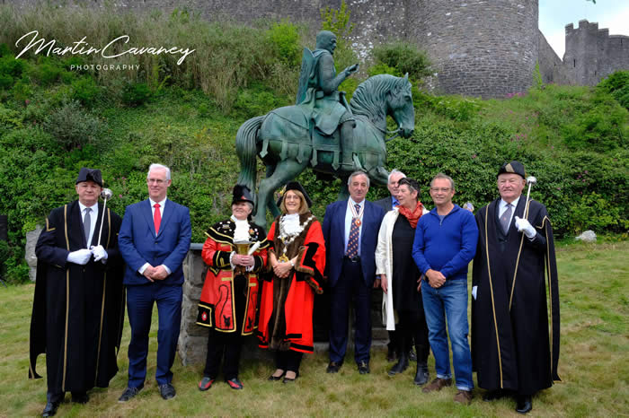 The unveiling of the William Marshal statue