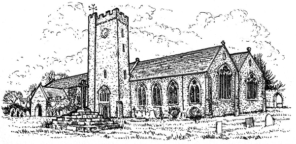 Monkton Priory Church by c. George Lewis