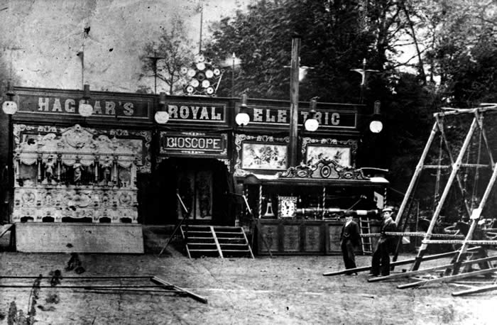 Haggars first bioscope or travelling cinema
