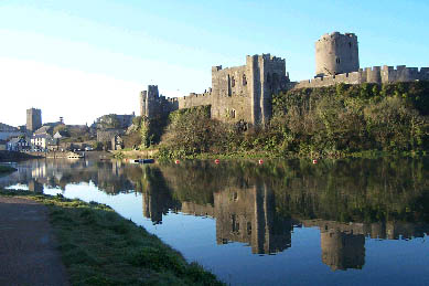 Pembroke Castle in the early morning by Linda Asman